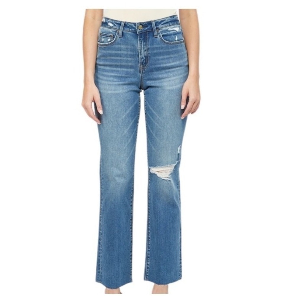 Mica Denim Vintage Blue High Rise Straight Leg Women's Jeans Size 30